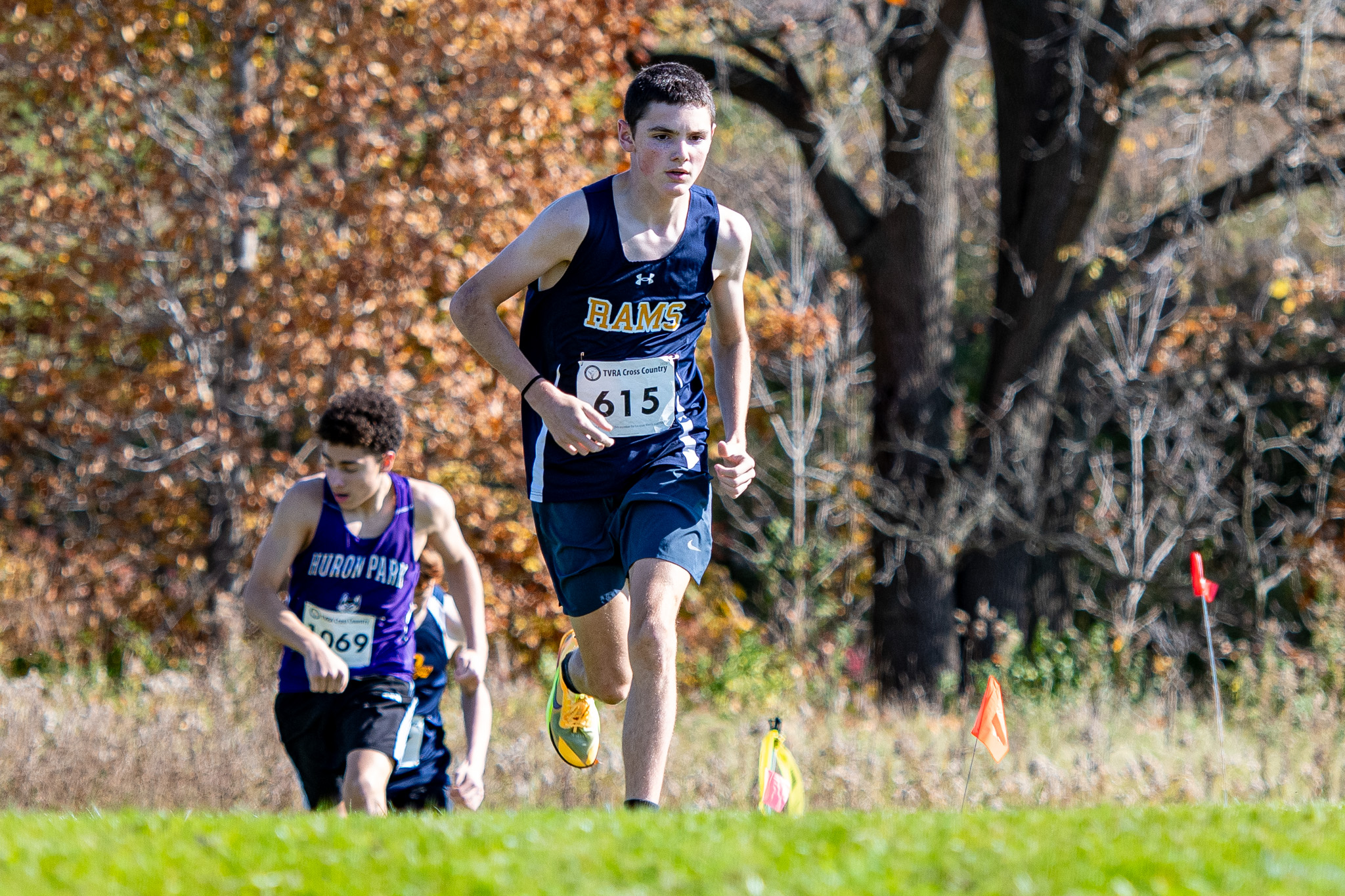 St. Joseph's Rams Kian Wardle won the novice boys race.