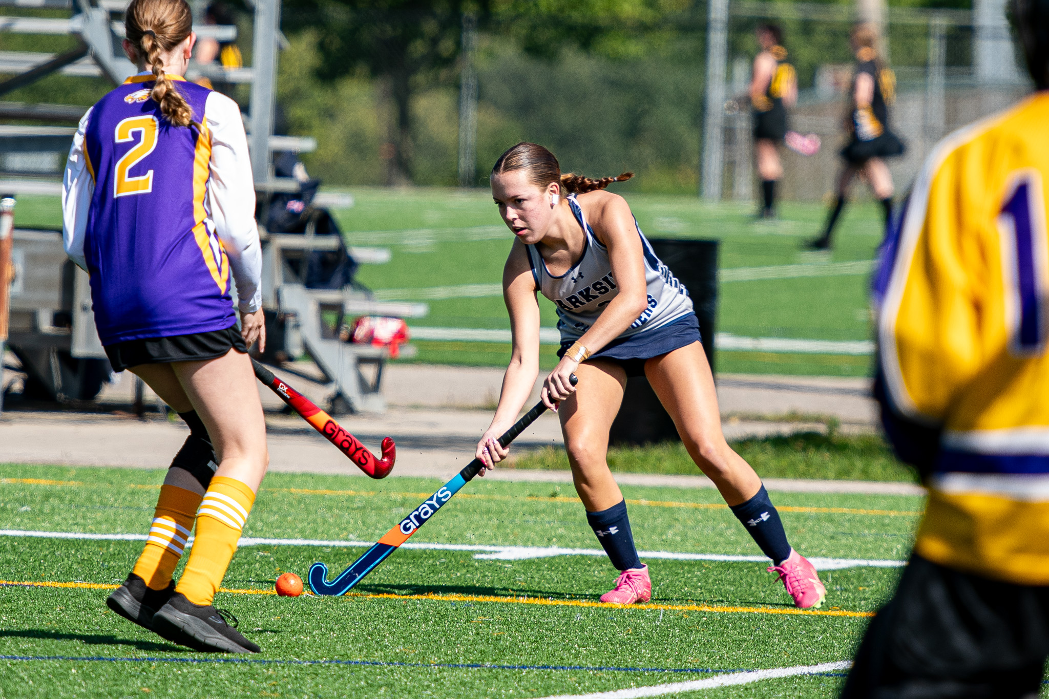 Parkside Stampeders Hannah Kish in action against the East Elgin Eagles.