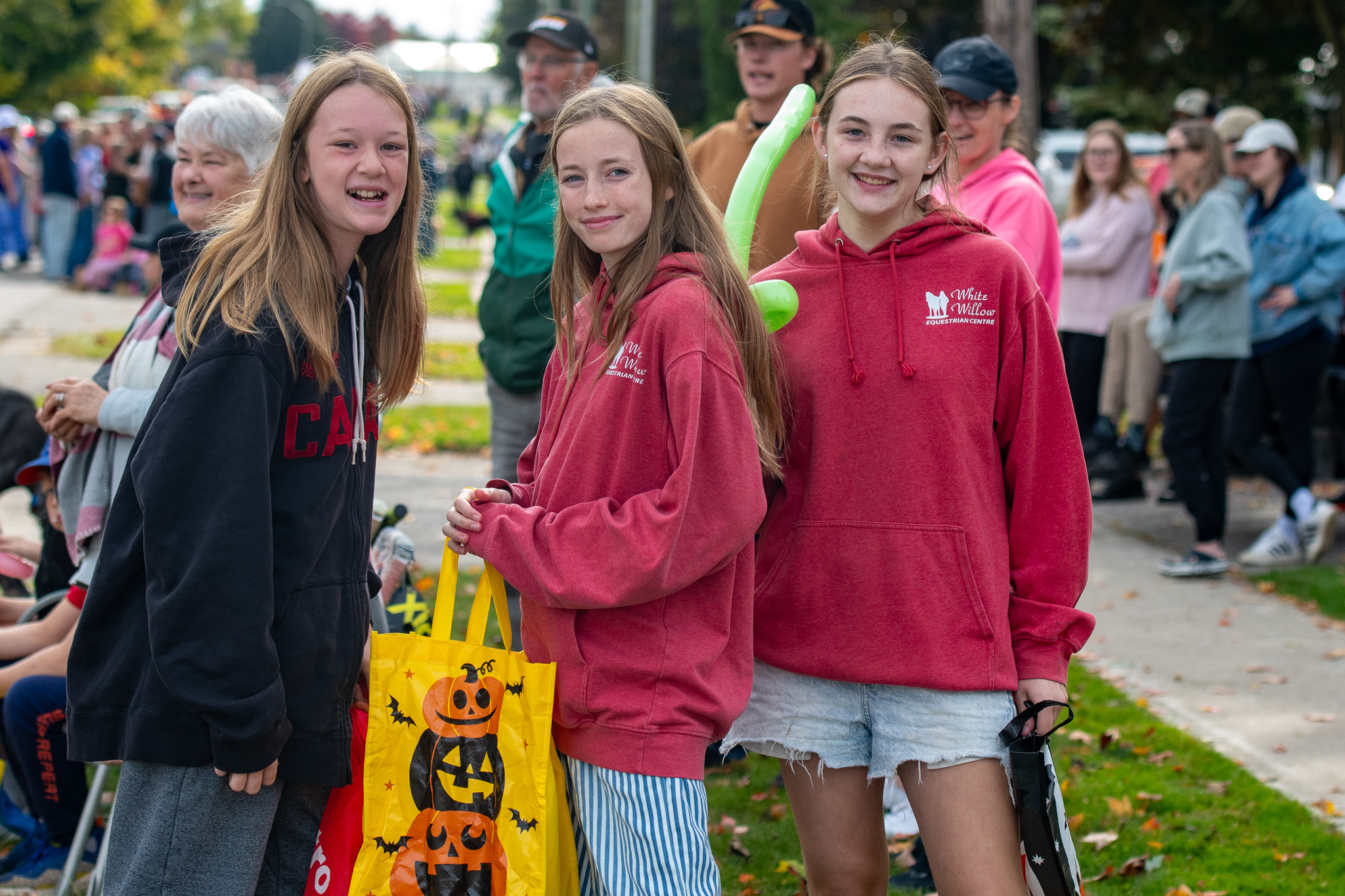 Three Northdale Central students enjoying the parade.