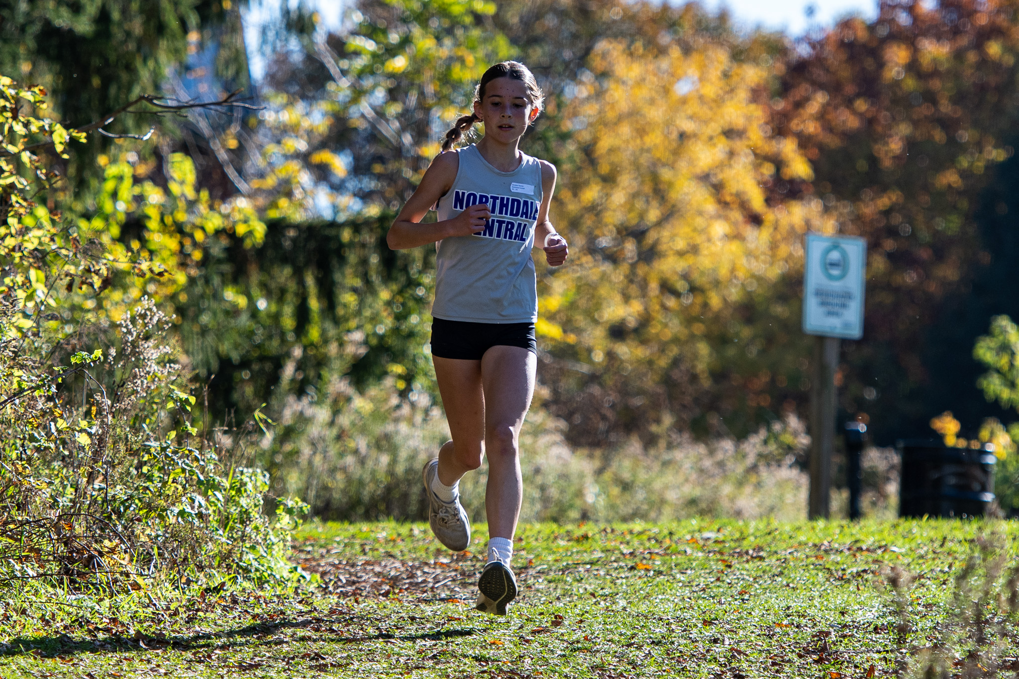 Brooke Samko during the senior girls two and half kilometre race.