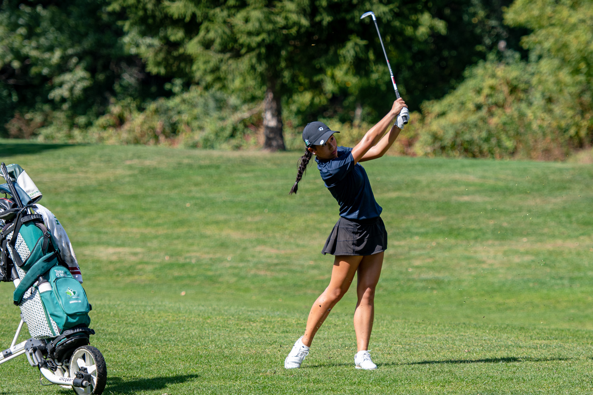St. Joseph's Rams Andrea Lai along the fairway.